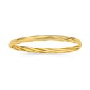9ct-Gold-60mm-Hollow-Half-Round-Twist-Hinged-Bangle Sale