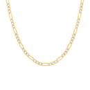 9ct-Gold-Two-Tone-50cm-Diamond-Cut-31-Figaro-Chain Sale