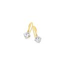 9ct-Gold-7mm-Round-Cubic-Zirconia-Earrings Sale