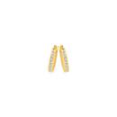9ct-Gold-Cubic-Zirconia-Hoop-Earrings Sale