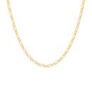 9ct-Gold-45cm-Solid-Diamond-Cut-Figaro-11-Chain Sale