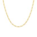 9ct-Gold-50cm-Solid-Diamond-Cut-Figaro-11-Chain Sale