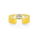 9ct-Gold-Two-Tone-Filigree-Toe-Ring Sale