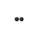 9ct-Gold-Black-Sapphire-6mm-Stud-Earrings Sale