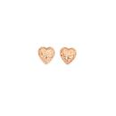 9ct-Rose-Gold-8mm-Heart-Stud-Earrings Sale