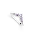 Sterling-Silver-Cubic-Zirconia-Tiara-Ring-Size-O Sale