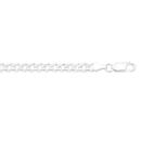 Italian-Made-Silver-Bevelled-19cm-Solid-Dia-Cut-Curb-Bracelet Sale