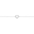 Silver-Mother-of-Pearl-CZ-Heart-1725cm-Bracelet Sale