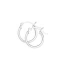 Sterling-Silver-Polished-2x10mm-Tube-Hoop-Earrings Sale