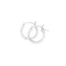 Silver-Striped-2x14mm-Dia-Cut-Hoop-Earrings Sale