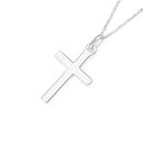 Sterling-Silver-Polished-25mm-Cross-Pendant Sale