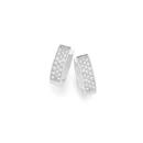 Silver-CZ-5x16mm-Huggie-Earrings Sale