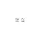 Sterling-Silver-Square-Cubic-Zirconia-Stud-Earrings Sale