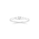 Sterling-Silver-Cubic-Zirconia-Fine-Twist-Ring-Size-P Sale