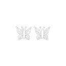 Sterling-Silver-Cubic-Zirconia-Butterfly-Stud-Earrings Sale