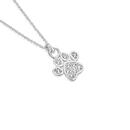 Sterling-Silver-Cubic-Zirconia-Paw-Pendant Sale