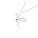 Sterling-Silver-Pear-Cubic-Zirconia-Hummingbird-Pendant Sale