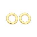9ct-Gold-Open-Circle-Stud-Earrings Sale