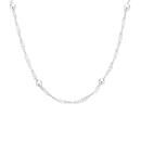 Italian-Silver-45cm-Beaded-Singapore-Chain Sale