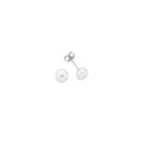 Silver-Button-Pearl-Stud-Earrings Sale