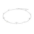 Silver-253cm-Ball-and-Pearl-Trace-Anklet Sale
