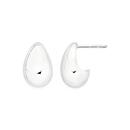 Sterling-Silver-Domed-Pear-Stud-Earrings Sale