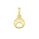 9ct-Gold-Paw-Print-Cutout-Circle-Charm Sale