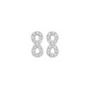 Silver-CZ-Infinity-Stud-Earrings Sale