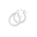 Silver-Polished-25x12mm-Tube-Hoop-Earrings Sale