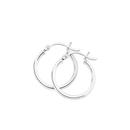 silver-polished-2x15mm-tube-hoop-earrings Sale