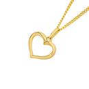 9ct-Gold-Open-Heart-Pendant Sale