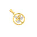 9ct-Gold-Two-Tone-Tree-of-Life-Circle-Pendant Sale
