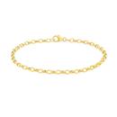 9ct-Gold-19cm-Solid-Oval-Belcher-Bracelet Sale