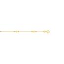 9ct-Gold-19cm-Disc-Dia-cut-Ball-Trace-Bracelet Sale