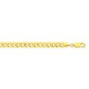 9ct-Gold-19cm-Solid-Diamond-Cut-Cuban-Bracelet Sale