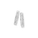 9ct-White-Gold-Diamond-Huggie-Earrings Sale