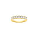 Alora-9ct-Gold-Lab-Grown-Diamond-Semi-Bezel-Set-Band Sale