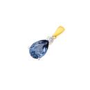 9ct-Gold-Created-Ceylon-Sapphire-Diamond-Pendant Sale