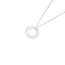 Sterling-Silver-Cubic-Zirconia-425cm-Circles-of-Love-Necklet Sale