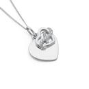 Sterling-Silver-Cubic-Zirconia-Infinity-Heart-Pendant Sale