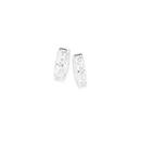Silver-2x12mm-Scroll-Huggie-Earrings Sale
