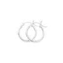 Silver-2x16mm-Twist-Tube-Hoop-Earrings Sale