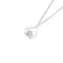 Sterling-Silver-Cubic-Zirconia-Wishbone-Pendant Sale