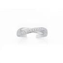 Silver-Cubic-Zirconia-Crossover-Toe-Ring Sale