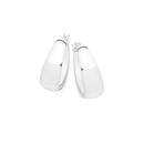 Sterling-Silver-7x14mm-Flat-Creole-Hoop-Earrings Sale