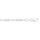 Sterling-Silver-183cm-Serpent-Twist-Ball-Bracelet Sale