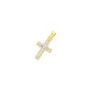 9ct-Gold-Two-Tone-15mm-Cross-Pendant Sale