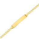 9ct-Gold-17cm-Solid-Curb-Identity-Bracelet Sale