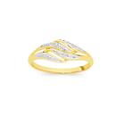 9ct-Gold-Diamond-Multi-Wave-Ring Sale