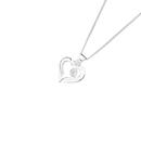 Silver-CZ-Open-Heart-Pendant Sale
